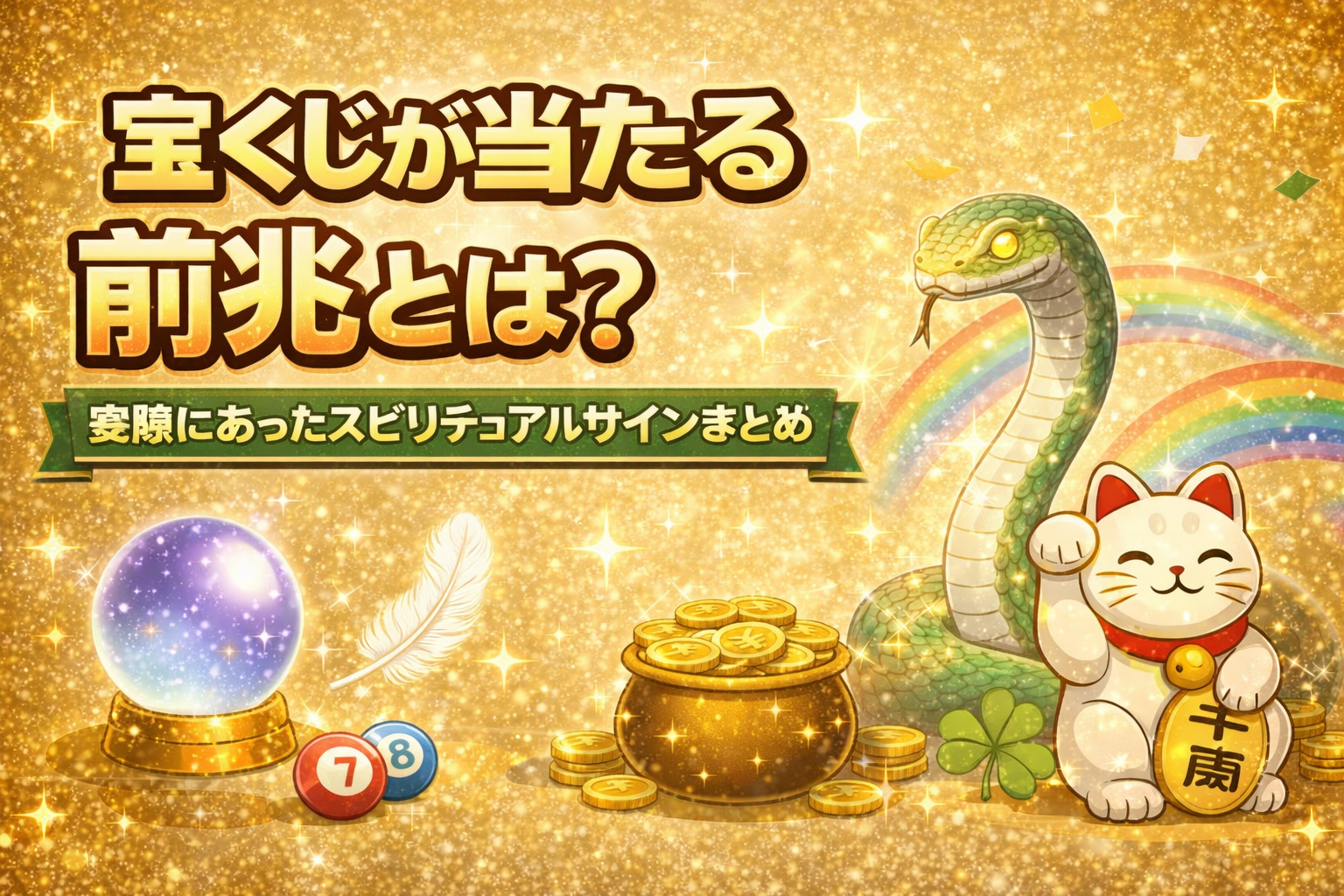 宝くじが当たる前兆とは？実際にあったスピリチュアルサインまとめ