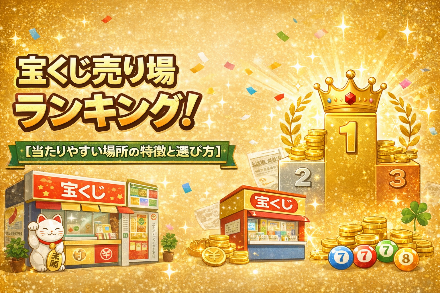 宝くじ売り場ランキング！当たりやすい場所の特徴と選び方
