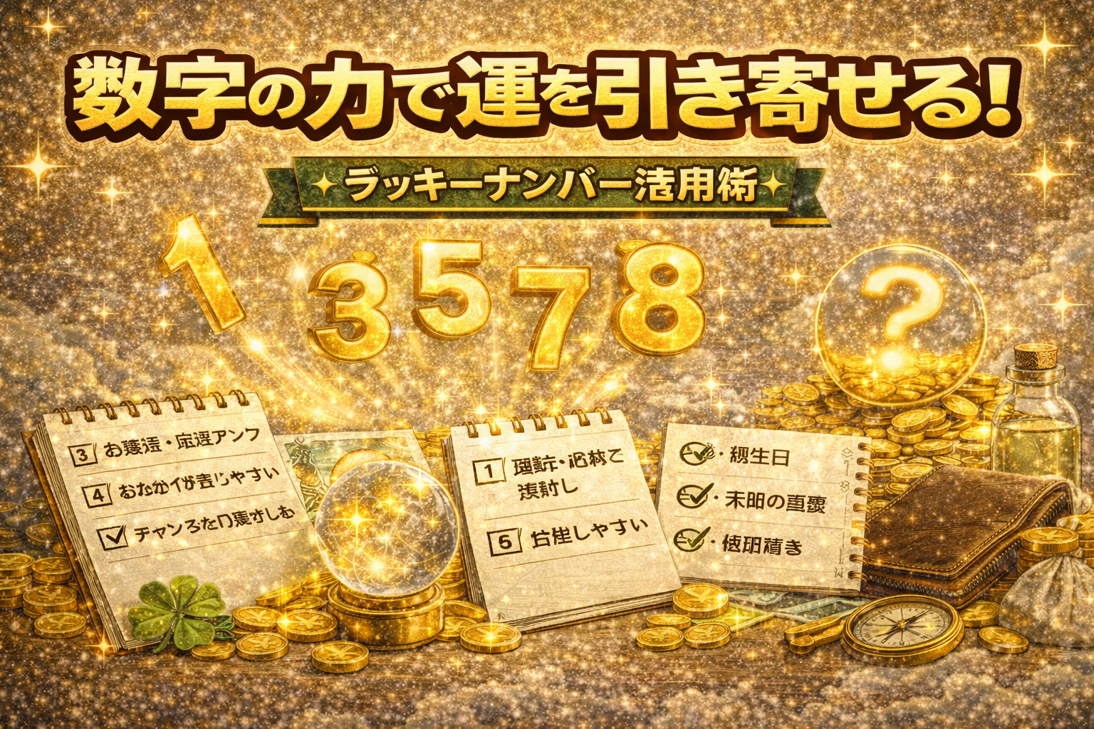 数字の力で運を引き寄せる！ラッキーナンバー活用術
